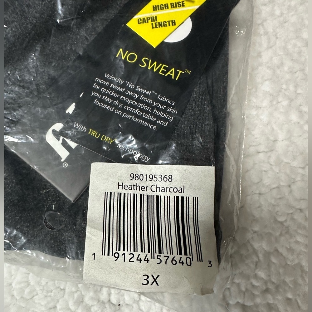Velocity Charcoal Womens Leggings - Picture 4 of 7
